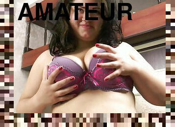 Fat mommy incredible solo masturbation video