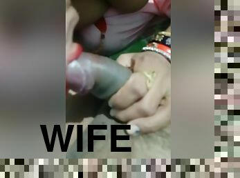 Desi Wife Sucking Hand Job Very Hard