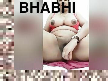 Horny Bhabhi Masturbating With Cucumber