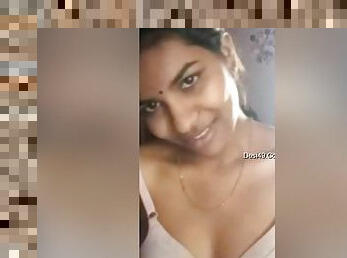 Today Exclusive- Cute Lankan Tamil Girl Showing Her Boobs And Pussy Part 3