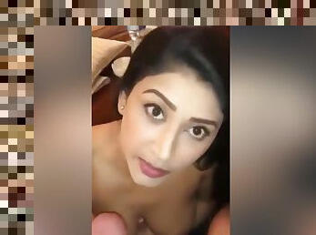 Today Exclusive- Hot Look Desi Girl Blowjob With Clear Hindi Audio