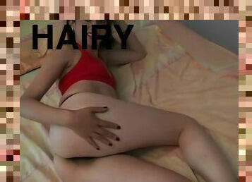 Hairy Latina Margarita Masturbates