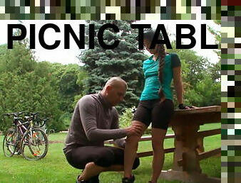 Picnic table pounding