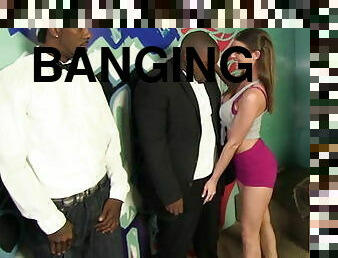 Blow-bang interracial