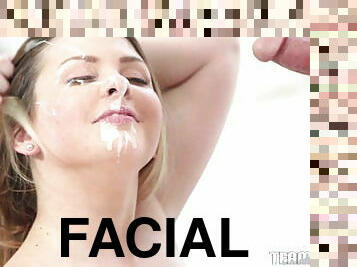 Facial for a chubby babysitter