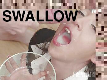Filthy slut Melania Dark Swallows 60 Loads