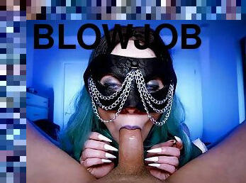 Ice Queen Blowjob - Cosplay Sucking Soft Dick Foreskin