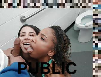 Public Bathroom Prank And Fuck With Kylie Rocket And Olivia Jayy