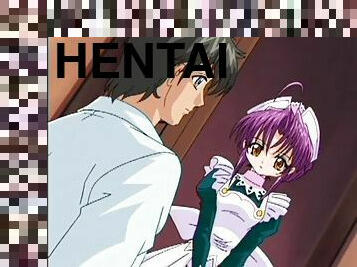 Hentai teens love to serve the master in this anime video
