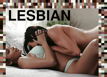 Gianna Dior and Silvia Saige sensual lesbian party
