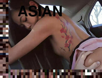 asiático, teta-grande, cona-pussy, pénis-grande, adolescente, carro, natural, americano, pequeno, morena