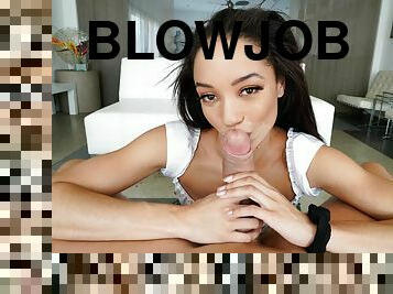 Alexis Tae shows off her outstanding skills in giving blowjob