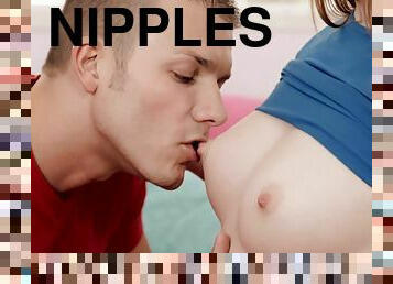 Horny Chap Kisses Tender Nipples Of Yammy Teen Girl