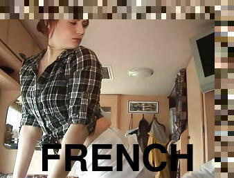 French bitch gang fornicateed outside