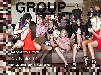 orgie, fête, babes, compilation, sexe-de-groupe