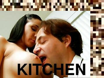 Old And Young Kitchen Sex