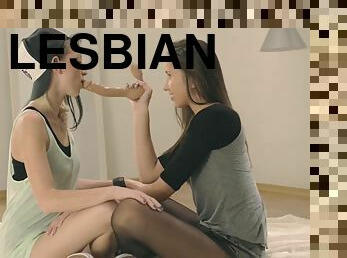 Strapless Dildo - teen lesbians twat licking