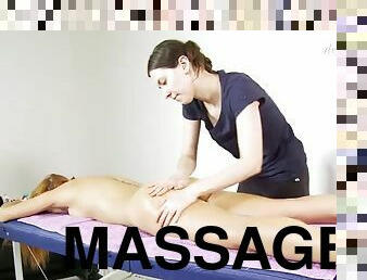 Nicole Birdman gets her tight virgin pussy massaged