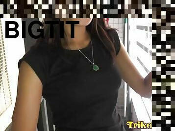 TrikePatrol - Perky titted Pinay gets fucked by a lucky fat foreign cock