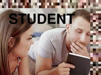 Naughty students put away books and hurry fucking hard