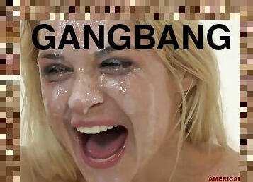 Sarah Vandella Wild Bukkake Gangbang Video