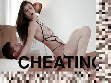 Cheating housewife has a passionate affair