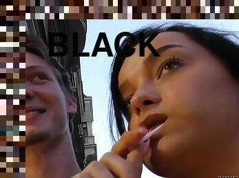 Petite darkhaired Erica Black cuckold porn
