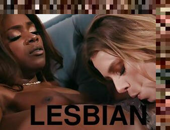 interracial, lesbisk, svart, første-gang