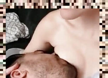 Breastfeeding fetish homemade
