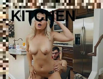 Logan fucks Daisy Haze all around the kitchen