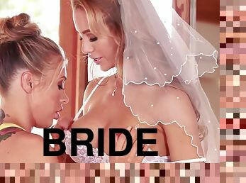 Samantha Saint fucks sexy bride Nicole Aniston