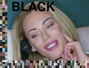 BLACKEDRAW Room Service Delivers BIG BLACK DICK to this Hungry Blond Hair Babe - Darrell deeps