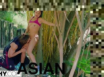 TUSHY Personal Trainer Loves Butt Sex with Asian Wife - Jean val jean