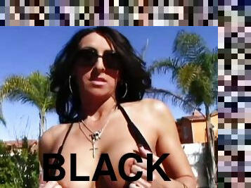 Raven Black Sexy Black Bikini Gets Her BBC