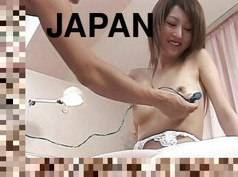 Japanese woman wearing nylon stockings moans during sex - Kaede Kudo