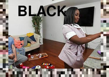 Tyler fucks chubby black maid Osa Lovely