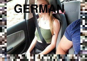 German 18yo amateur teen meet public sexdate pov