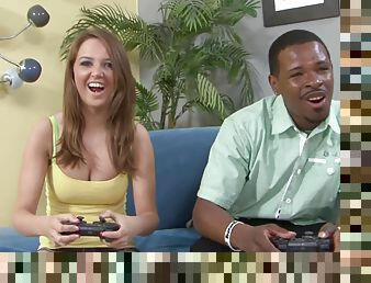 Pressley Carter gamer chick happens to be a big black cock craving slut, who loves new boyfriend Jon Q