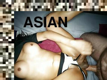 Big cock Asian ladyboy massage with fuck