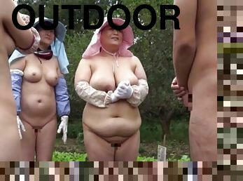 Outdoors video of chubby Japanese mature Masaki Youko having sex