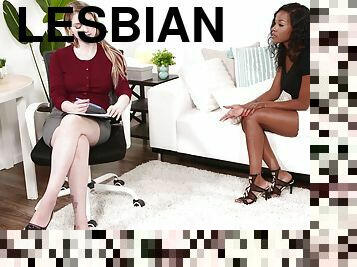 Interracial lesbian pussy licking with Bunny Colby & Jezabel Vessir