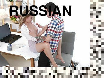 Good looking Russian babe being fucked hard - Luna Umberley
