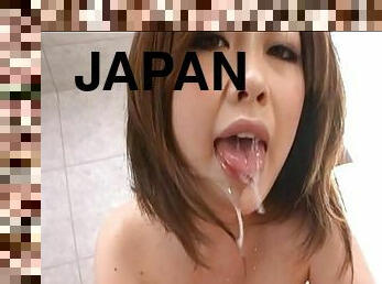 Brunette Rio Hamasaki with large tits gets dicked by her BF
