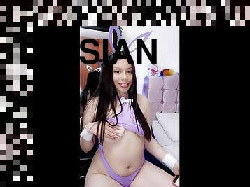 Lewd latina minx webcam erotic video