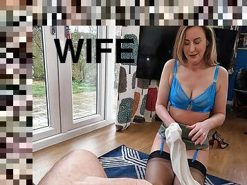 Homemade POV video of naughty wife Lara Latex getting fucked