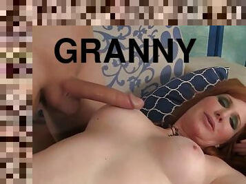 Beautiful Redhead Granny Freya Fanyasia Sates Her Desires