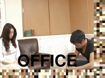 Fucking in the office with horny Japanese MILF Kaoru Kojima