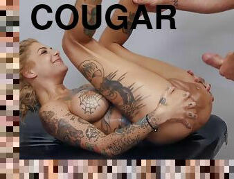 Perverted cougar Bonnie Rotten impassioned sex video