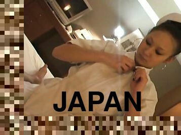 Japanese nurse enjoys while being fucked hard - Yuki Kagami