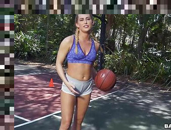 Handsome babe Carter Cruise plays basketball naked and gets dicked